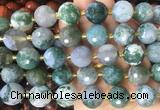 LSBS21 15 inches 16mm faceted round tree agate beads wholesale