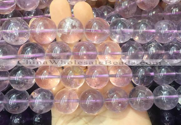 LSBS225 15 inches 18mm round Light amethyst gemstone beads wholesale