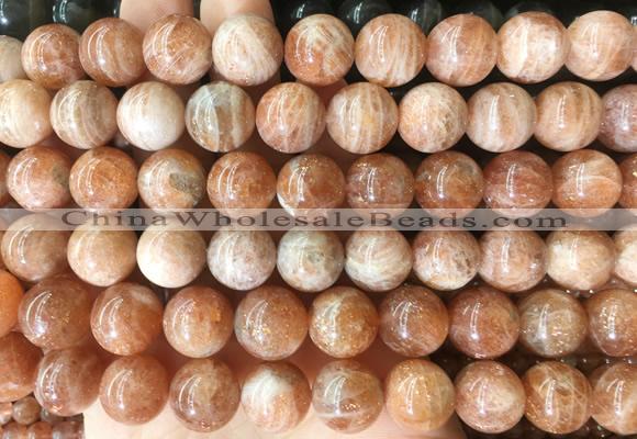 LSBS234 15 inches 14mm round golden sunstone gemstone beads wholesale