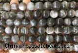 LSBS235 15 inches 14mm round black sunstone gemstone beads wholesale