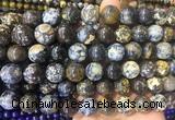LSBS242 15 inches 14mm round ocean agate gemstone beads wholesale