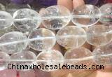 LSBS250 7.5 inches 22*30mm - 25*35mm nuggets white crystal gemstone beads wholesale
