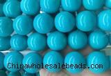 LSBS271 15 inches 25mm round blue howlite turquoise gemstone beads wholesale