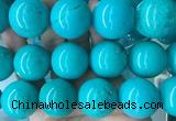 LSBS272 15 inches 30mm round blue howlite turquoise gemstone beads wholesale