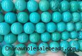 LSBS275 15 inches 18mm round green howlite turquoise gemstone beads wholesale