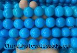 LSBS283 15 inches 18mm round dark blue howlite turquoise gemstone beads wholesale