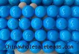 LSBS284 15 inches 20mm round dark blue howlite turquoise gemstone beads wholesale