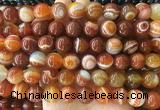 LSBS300 15 inches 14mm round banded agate gemstone beads wholesale