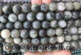 LSBS343 15 inches 14mm round green rabbit hair beads wholesale