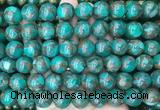 LSBS350 15 inches 14mm round gold color stone beads wholesale