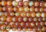 LSBS353 15 inches 14mm round red agate gemstone beads wholesale