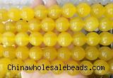 LSBS360 15 inches 16mm round yellow agate gemstone beads wholesale