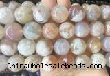 LSBS37 15 inches 17mm - 18mm round sakura agate gemstone beads wholesale