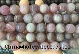 LSBS405 15 inches 16mm round madagascar rose quartz gemstone beads wholesale