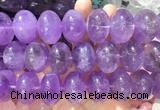 LSBS415 15 inches 20*28mm - 22*30mm rondelle lavender amethyst beads wholesale