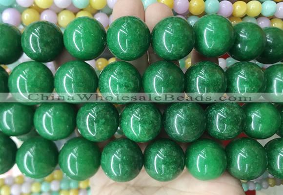 LSBS453 15 inches 20mm round candy jade gemstone beads wholesale