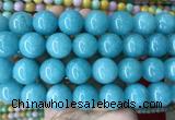 LSBS455 15 inches 20mm round candy jade gemstone beads wholesale