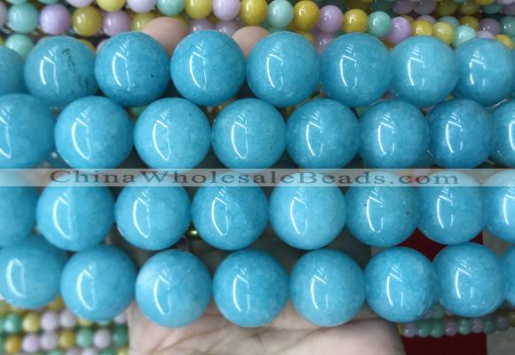 LSBS455 15 inches 20mm round candy jade gemstone beads wholesale