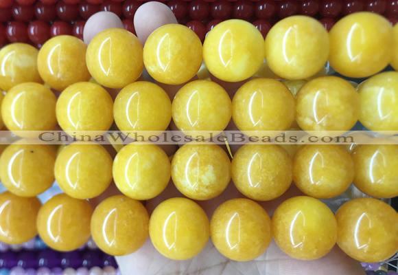 LSBS459 15 inches 20mm round candy jade gemstone beads wholesale