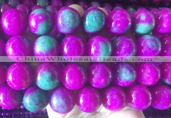 LSBS487 15 inches 20mm round candy jade gemstone beads wholesale