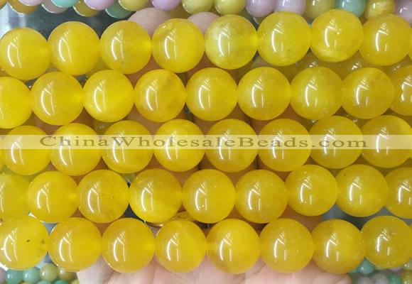 LSBS494 15 inches 16mm round candy jade gemstone beads wholesale