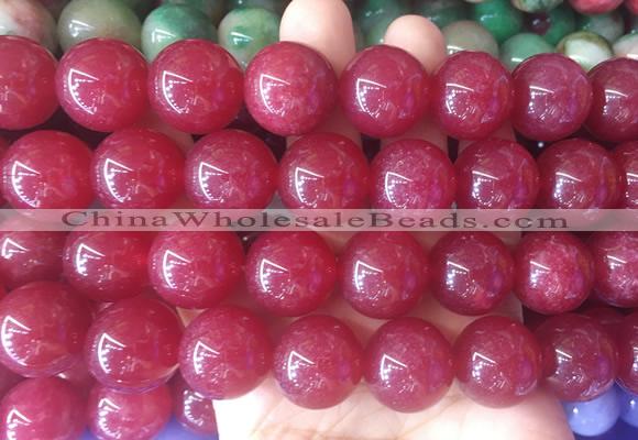 LSBS513 15 inches 20mm round malaysian jade gemstone beads wholesale