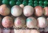LSBS543 15 inches 30mm round malaysian jade gemstone beads wholesale
