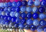 LSBS549 15 inches 16mm faceted round agate gemstone beads wholesale