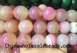 LSBS571 15 inches 20mm round agate gemstone beads wholesale