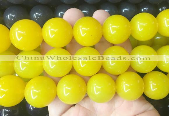 LSBS581 15 inches 20mm round agate gemstone beads wholesale