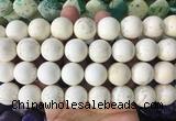 LSBS647 15 inches 18mm round howlite turquoise gemstone beads wholesale