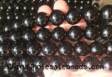 LSBS65 15 inches 16mm round black obsidian gemstone beads wholesale