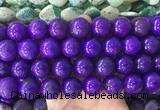LSBS651 15 inches 18mm round howlite turquoise gemstone beads wholesale