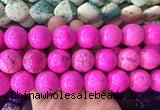 LSBS658 15 inches 20mm round howlite turquoise gemstone beads wholesale