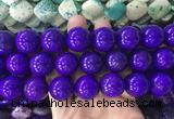 LSBS664 15 inches 20mm round howlite turquoise gemstone beads wholesale