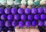 LSBS665 15 inches 20mm round howlite turquoise gemstone beads wholesale