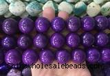 LSBS666 15 inches 20mm round howlite turquoise gemstone beads wholesale