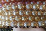 LSBS677 15 inches 18mm round synthetic crystal gemstone beads wholesale