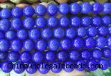 LSBS729 15 inches 14mm round howlite turquoise gemstone beads wholesale