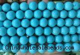 LSBS732 15 inches 14mm round howlite turquoise gemstone beads wholesale