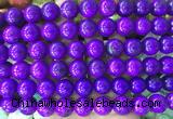 LSBS735 15 inches 14mm round howlite turquoise gemstone beads wholesale