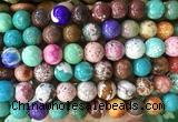 LSBS739 15 inches 14mm round howlite turquoise gemstone beads wholesale