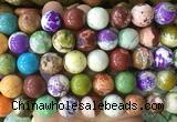 LSBS758 15 inches 16mm round howlite turquoise gemstone beads wholesale