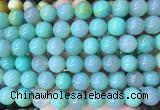 LSBS771 15 inches 14mm round agate gemstone beads wholesale