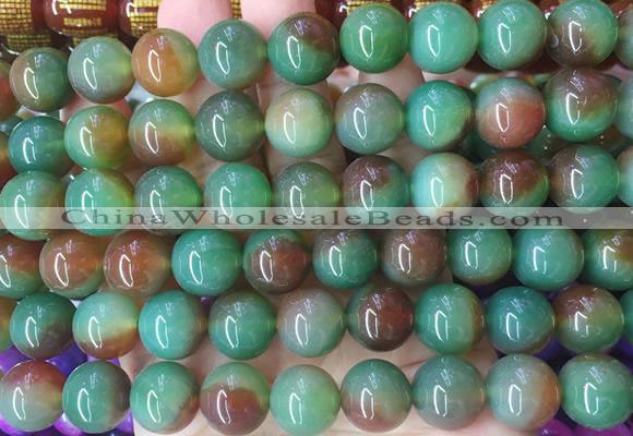 LSBS773 15 inches 14mm round agate gemstone beads wholesale