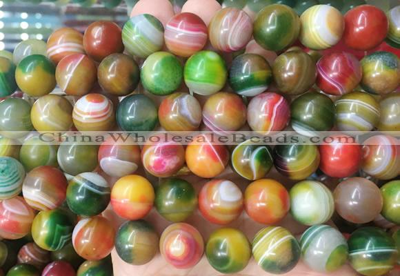 LSBS776 15 inches 14mm round agate gemstone beads wholesale