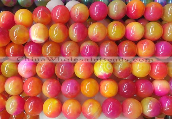 LSBS781 15 inches 14mm round agate gemstone beads wholesale