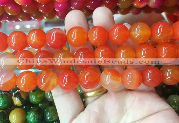 LSBS782 15 inches 14mm round agate gemstone beads wholesale