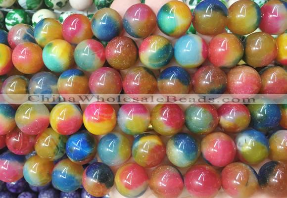 LSBS783 15 inches 14mm round agate gemstone beads wholesale