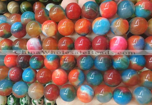 LSBS784 15 inches 14mm round agate gemstone beads wholesale